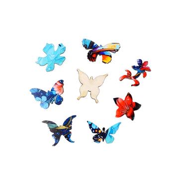 Rainy Day Wings (50 Piece Mini Wooden Jigsaw Puzzle) - Nautilus Puzzles - Wooden Jigsaw Puzzles For Adults