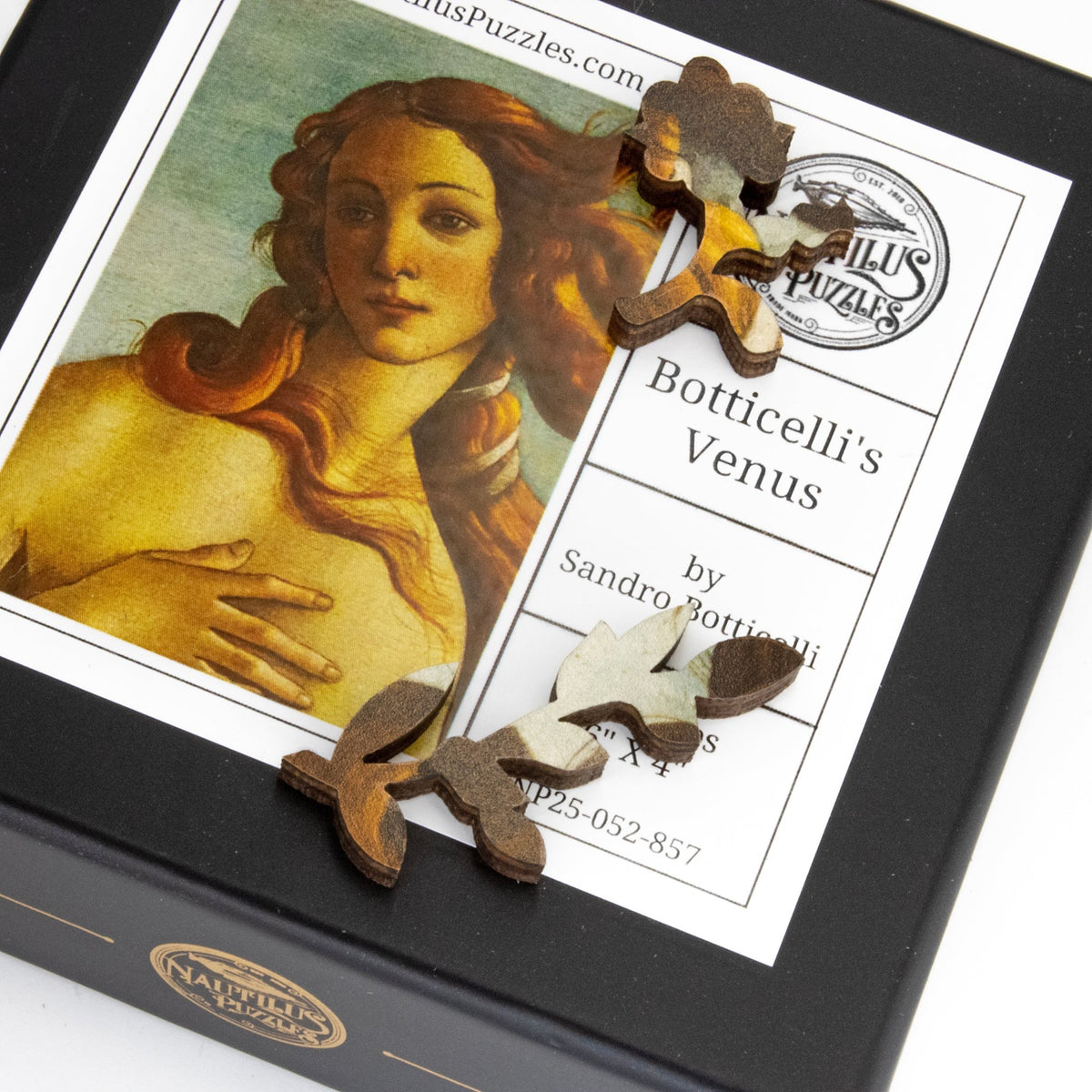 Renaissance Fine Art Mini Puzzle Set - Nautilus Puzzles - Wooden Jigsaw Puzzles For Adults
