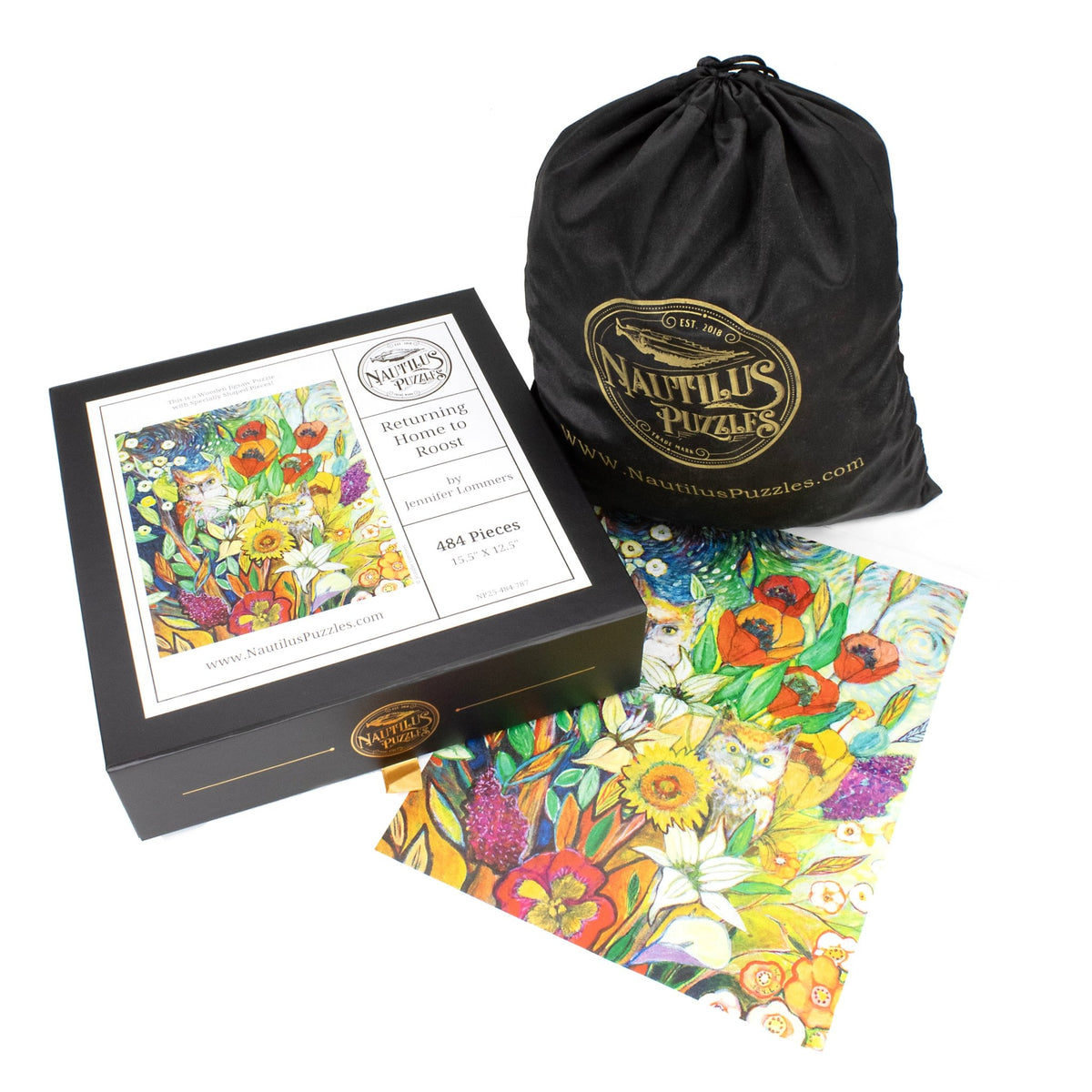 Returning Home to Roost (484 Piece Wooden Jigsaw Puzzle) - Nautilus Puzzles - Wooden Jigsaw Puzzles For Adults
