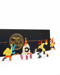 Robot Uprising - 494 Piece Wooden Jigsaw Puzzle - Nautilus Puzzles - Wooden Jigsaw Puzzles For Adults