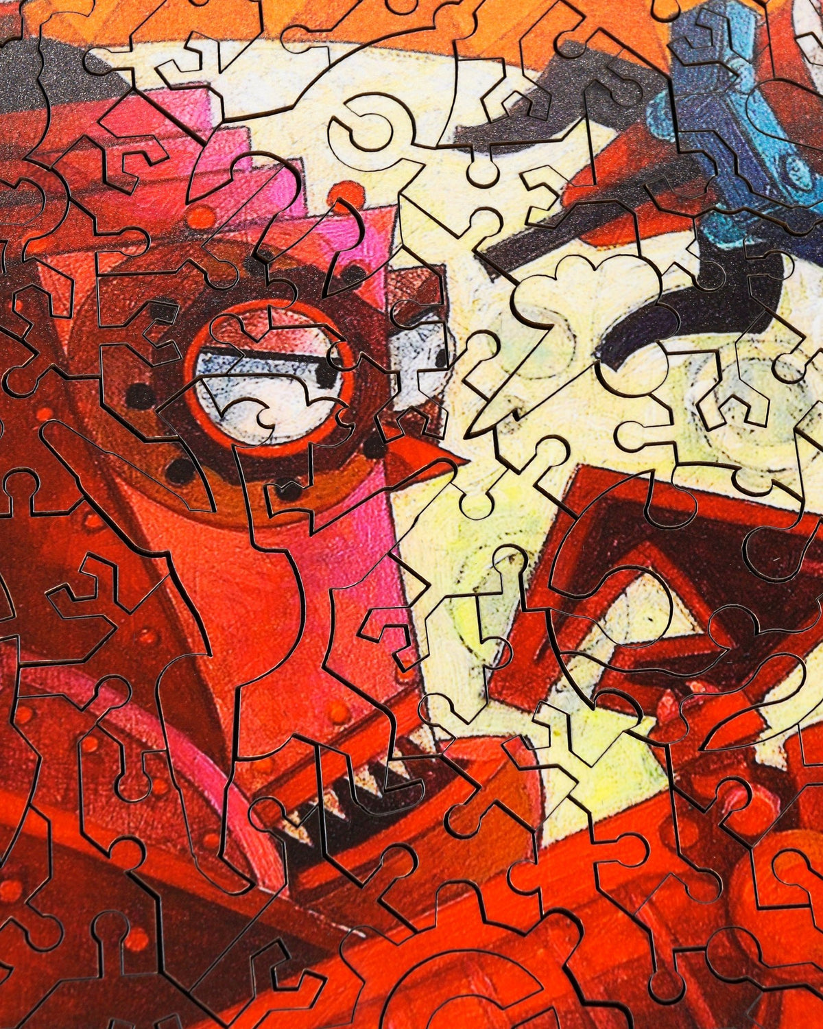 Robot Uprising - 494 Piece Wooden Jigsaw Puzzle - Nautilus Puzzles - Wooden Jigsaw Puzzles For Adults