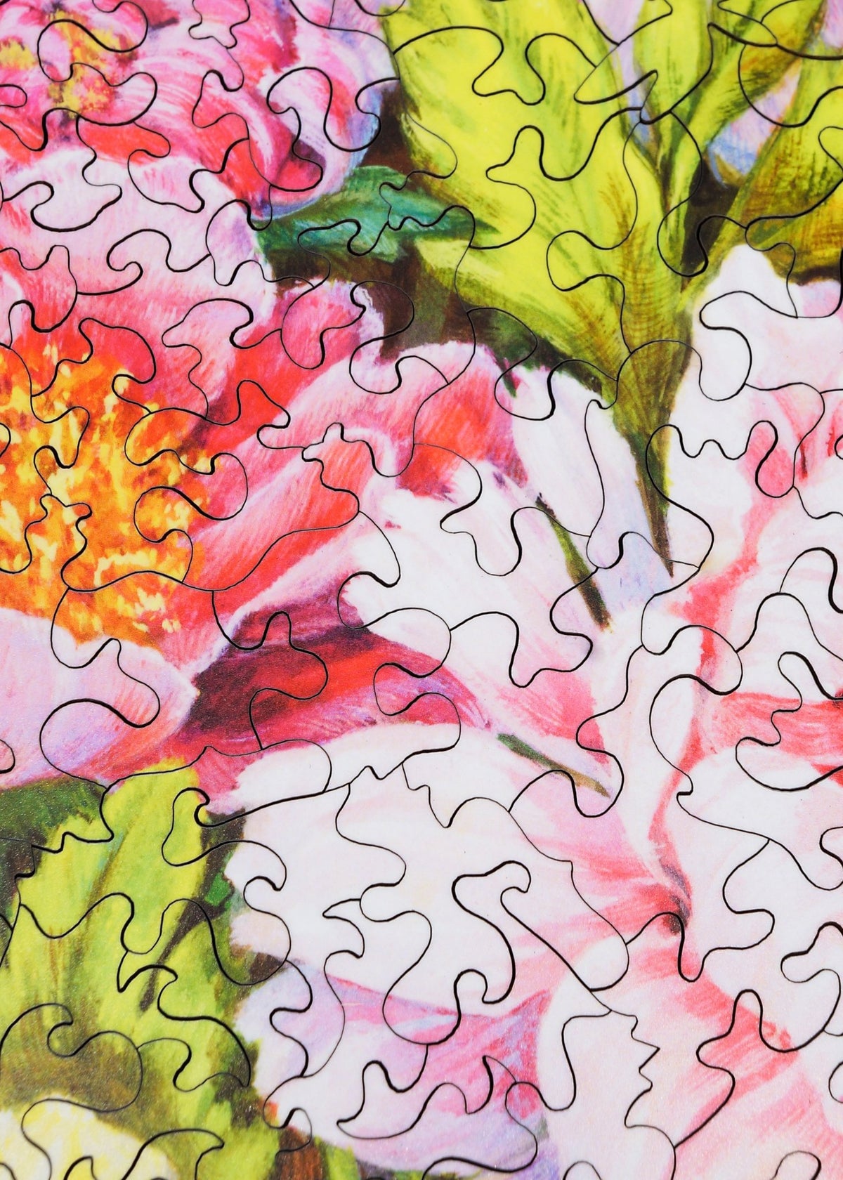 Roses and Peonies (479 Piece Wooden Jigsaw Puzzle) - Nautilus Puzzles - Wooden Jigsaw Puzzles For Adults