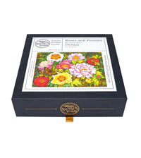 Roses and Peonies (479 Piece Wooden Jigsaw Puzzle) - Nautilus Puzzles - Wooden Jigsaw Puzzles For Adults