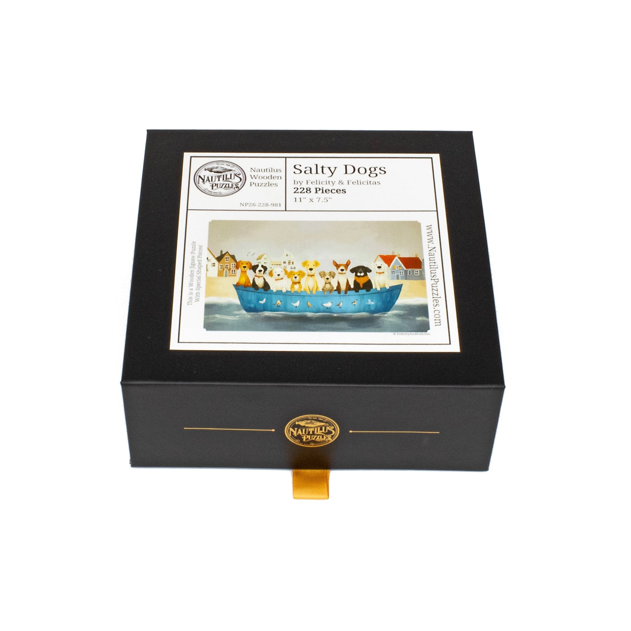Salty Dogs (228 Piece Wooden Jigsaw Puzzle) - Nautilus Puzzles - Wooden Jigsaw Puzzles For Adults