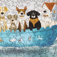 Salty Dogs (228 Piece Wooden Jigsaw Puzzle) - Nautilus Puzzles - Wooden Jigsaw Puzzles For Adults