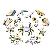 Sea Birds Mini Puzzle Set - Nautilus Puzzles - Wooden Jigsaw Puzzles For Adults