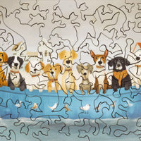 Sea Dogs (50 Piece Mini Wooden Jigsaw Puzzle) - Nautilus Puzzles - Wooden Jigsaw Puzzles For Adults