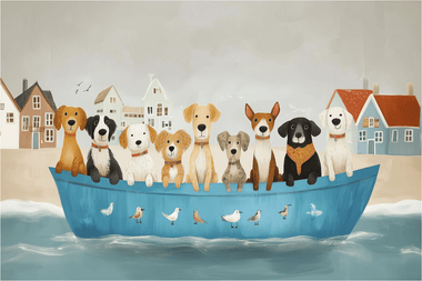Sea Dogs (50 Piece Mini Wooden Jigsaw Puzzle) - Nautilus Puzzles - Wooden Jigsaw Puzzles For Adults