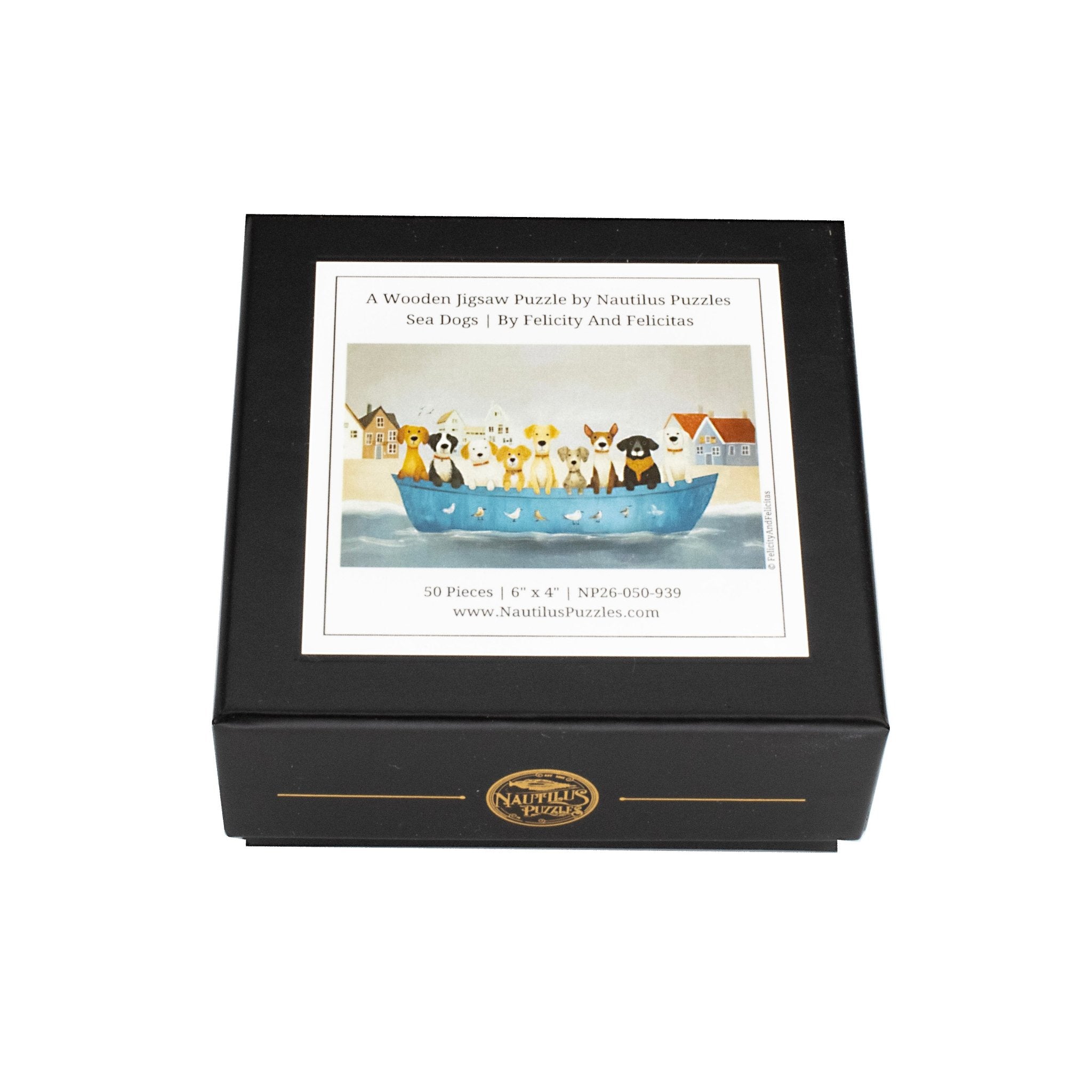 Sea Dogs (50 Piece Mini Wooden Jigsaw Puzzle) - Nautilus Puzzles - Wooden Jigsaw Puzzles For Adults
