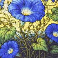 September - Morning Glory (50 Piece Round Mini Wooden Jigsaw Puzzle) - Nautilus Puzzles - Wooden Jigsaw Puzzles For Adults