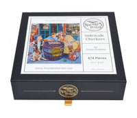 Sidewalk Checkers (474 Piece Wooden Jigsaw Puzzle) - Nautilus Puzzles - Wooden Jigsaw Puzzles For Adults