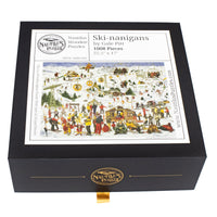 Ski-nanigans | 1008 Piece Puzzle - Nautilus Puzzles - Wooden Jigsaw Puzzles For Adults
