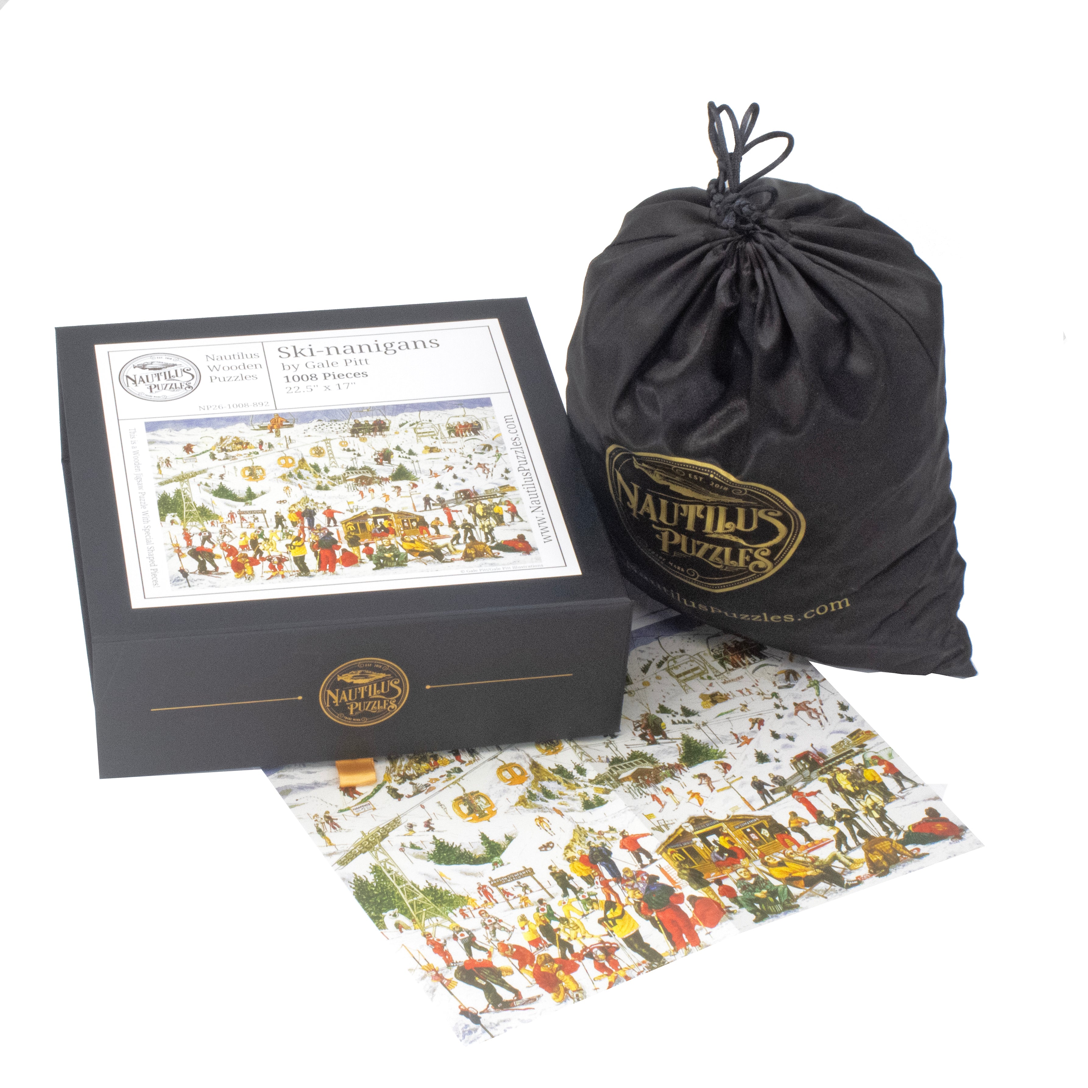 Ski-nanigans | 1000 Piece Wooden Puzzle | Nautilus Puzzles