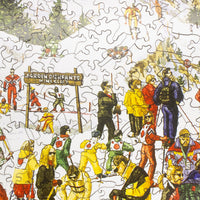 Ski-nanigans | 1008 Piece Puzzle - Nautilus Puzzles - Wooden Jigsaw Puzzles For Adults