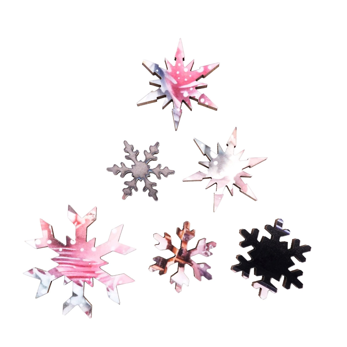 Snow Daydreams (79 Piece Shaped Mini Wooden Jigsaw Puzzle) - Nautilus Puzzles - Wooden Jigsaw Puzzles For Adults
