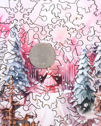 Snow Daydreams (79 Piece Shaped Mini Wooden Jigsaw Puzzle) - Nautilus Puzzles - Wooden Jigsaw Puzzles For Adults