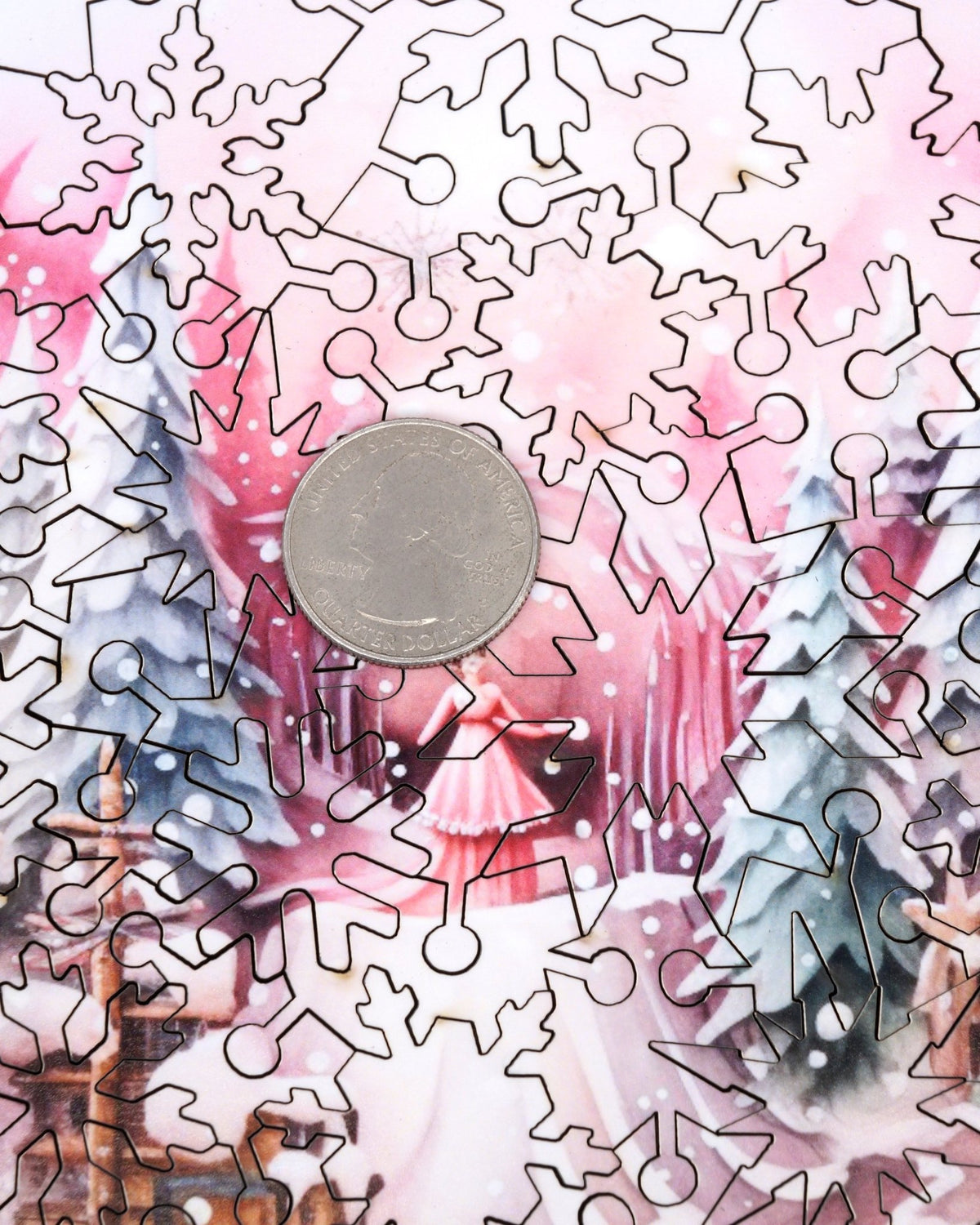 Snow Daydreams (79 Piece Shaped Mini Wooden Jigsaw Puzzle) - Nautilus Puzzles - Wooden Jigsaw Puzzles For Adults