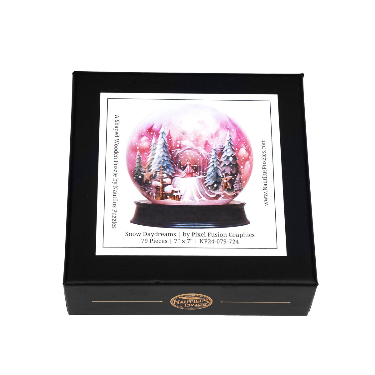 Snow Daydreams (79 Piece Shaped Mini Wooden Jigsaw Puzzle) - Nautilus Puzzles - Wooden Jigsaw Puzzles For Adults