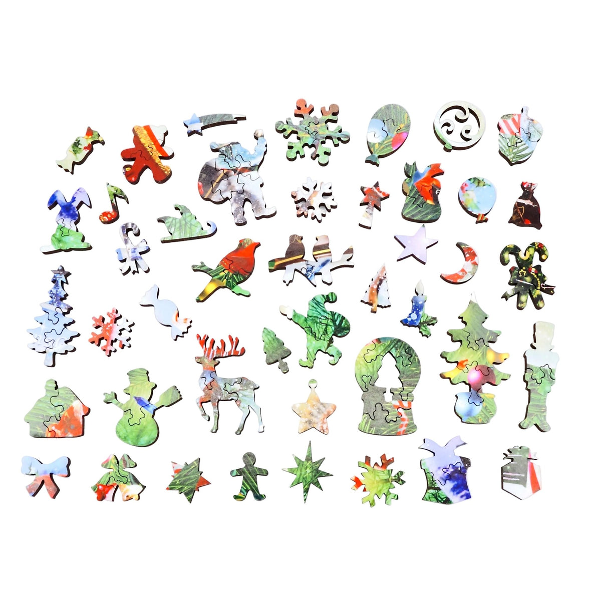 Snow Globe Magic (475 Piece Christmas Wooden Jigsaw Puzzle) - Nautilus Puzzles - Wooden Jigsaw Puzzles For Adults