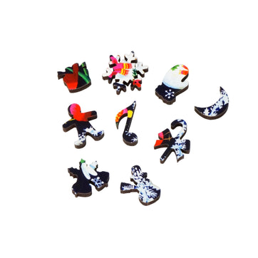 Snowdrops & Snowmen (50 Piece Mini Wooden Jigsaw Puzzle) - Nautilus Puzzles - Wooden Jigsaw Puzzles For Adults