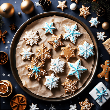 Snowflake Sweets (50 Piece Mini Wooden Jigsaw Puzzle) - Nautilus Puzzles - Wooden Jigsaw Puzzles For Adults