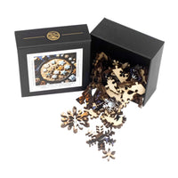 Snowflake Sweets (50 Piece Mini Wooden Jigsaw Puzzle) - Nautilus Puzzles - Wooden Jigsaw Puzzles For Adults