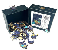 Songs Beside the Tide (50 Piece Mini Wooden Jigsaw Puzzle) - Nautilus Puzzles - Wooden Jigsaw Puzzles For Adults
