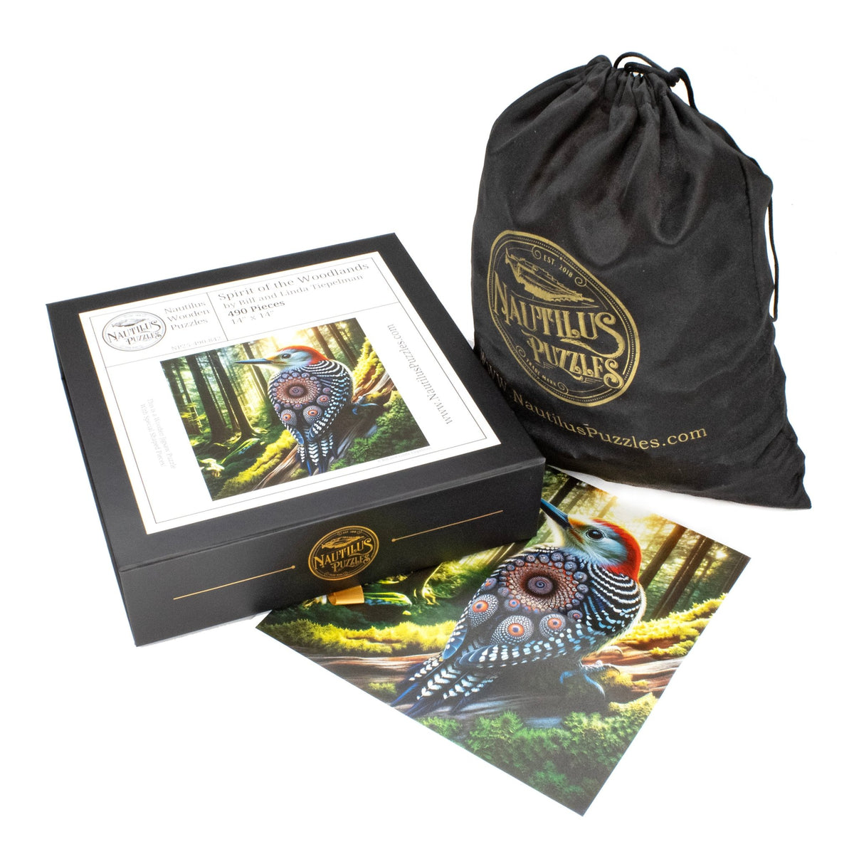 Spirit of the Woodlands (490 Piece Wooden Jigsaw Puzzle) - Nautilus Puzzles - Wooden Jigsaw Puzzles For Adults