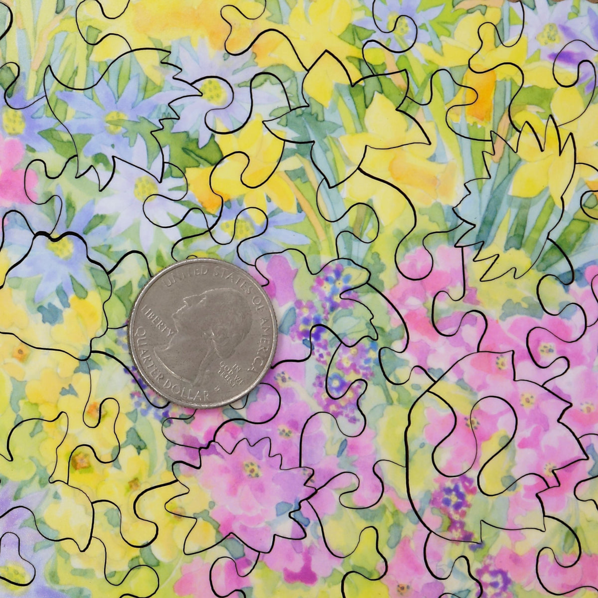Spring Flowers (50 Piece Wooden Jigsaw Puzzle) - Nautilus Puzzles - Wooden Jigsaw Puzzles For Adults