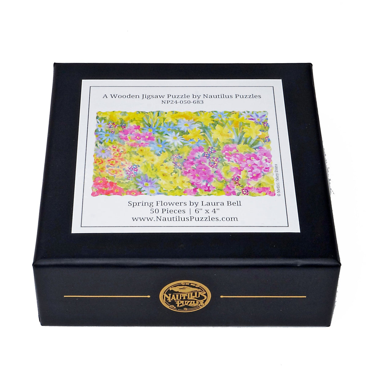 Spring Flowers (50 Piece Wooden Jigsaw Puzzle) - Nautilus Puzzles - Wooden Jigsaw Puzzles For Adults