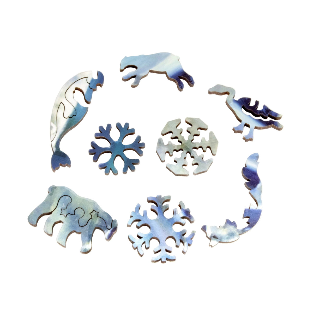 Star Bright - Polar Delight (54 Piece Mini Wooden Jigsaw Puzzle) - Nautilus Puzzles - Wooden Jigsaw Puzzles For Adults