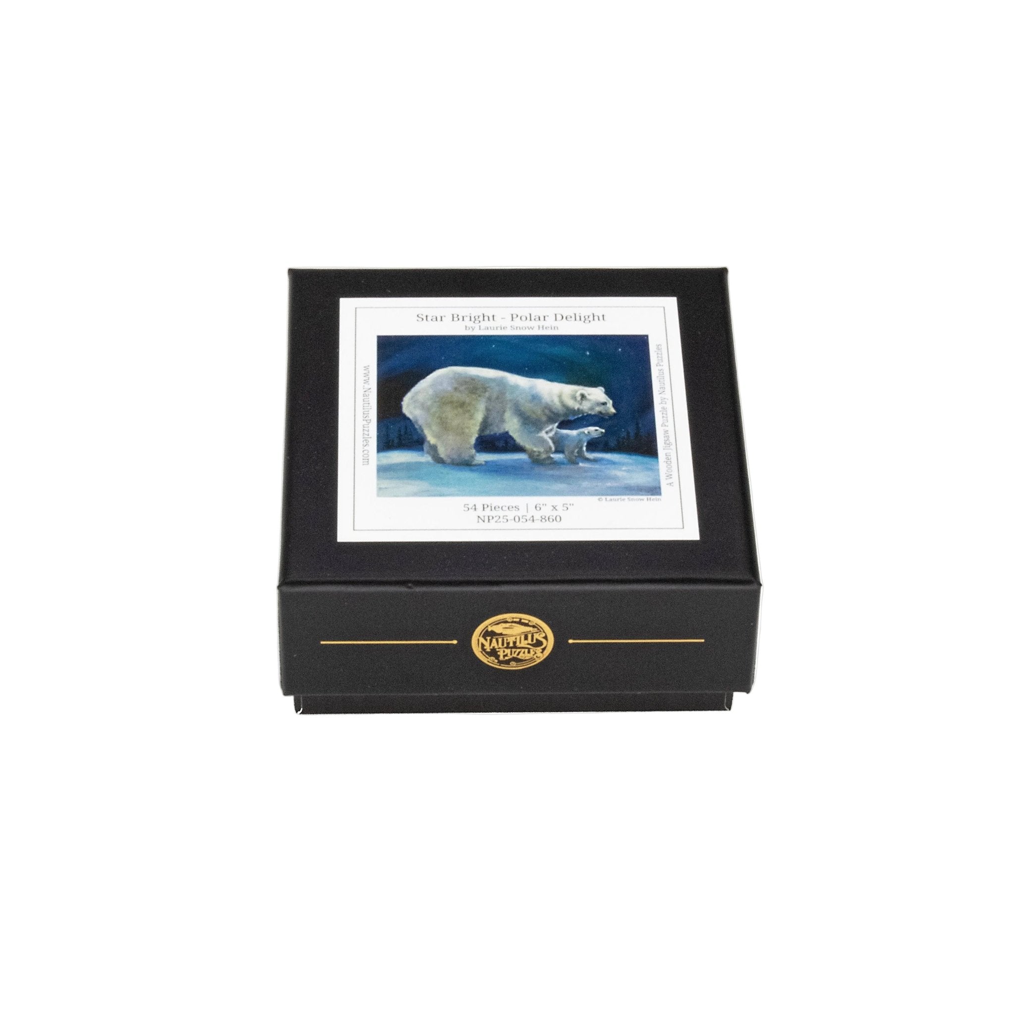 Star Bright - Polar Delight (54 Piece Mini Wooden Jigsaw Puzzle) - Nautilus Puzzles - Wooden Jigsaw Puzzles For Adults