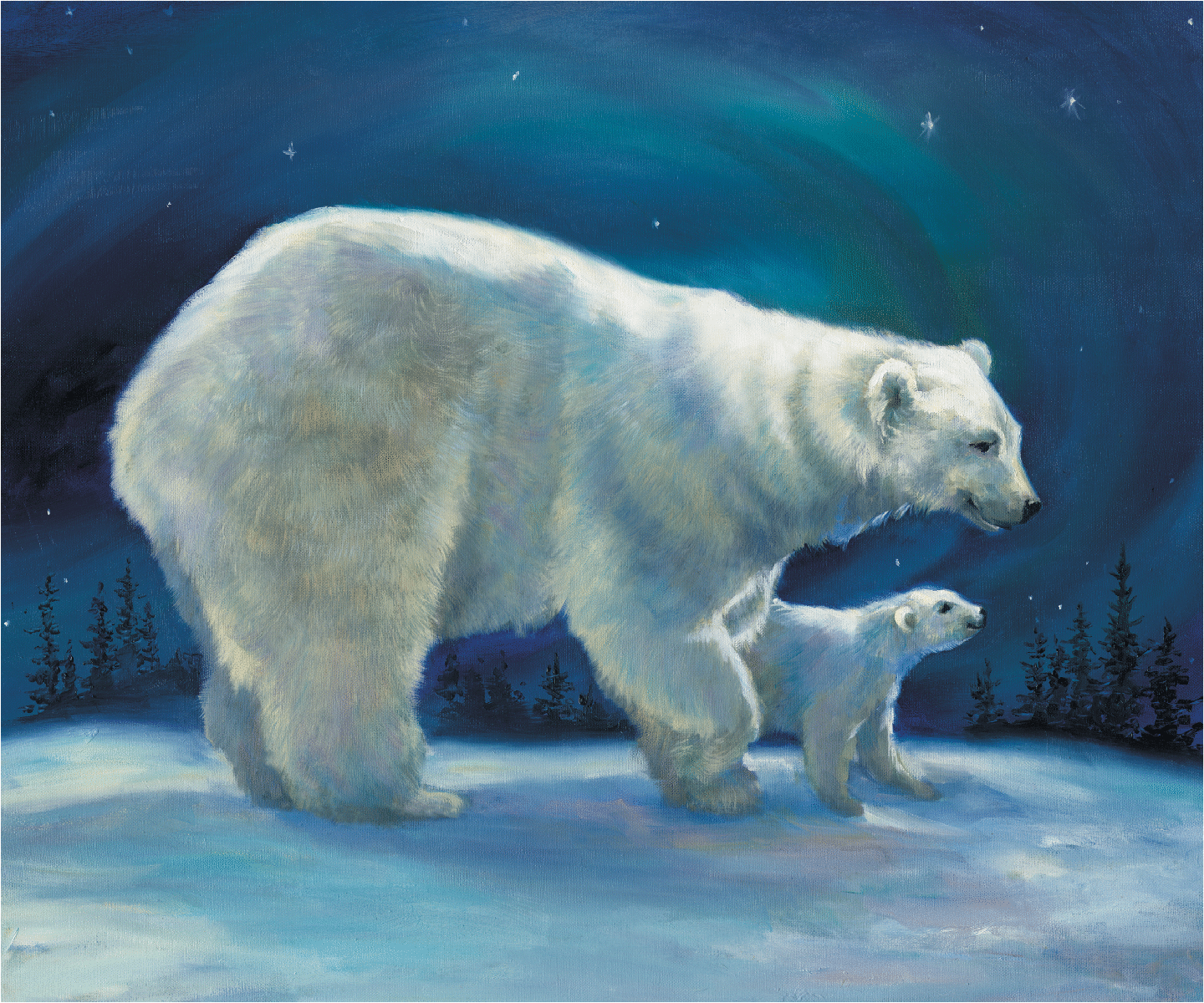Star Bright - Polar Delight (54 Piece Mini Wooden Jigsaw Puzzle) - Nautilus Puzzles - Wooden Jigsaw Puzzles For Adults