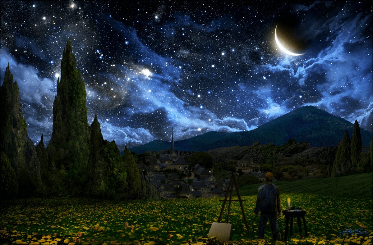 Starry Skies (509 Piece Wooden Jigsaw Puzzle) - Nautilus Puzzles - Wooden Jigsaw Puzzles For Adults