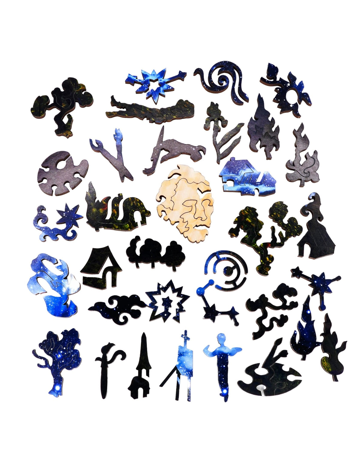 Starry Skies (509 Piece Wooden Jigsaw Puzzle) - Nautilus Puzzles - Wooden Jigsaw Puzzles For Adults