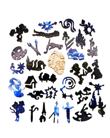 Starry Skies (509 Piece Wooden Jigsaw Puzzle) - Nautilus Puzzles - Wooden Jigsaw Puzzles For Adults