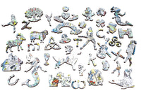 Story Map of Ireland (547 Piece Wooden Jigsaw Puzzle) - Nautilus Puzzles - Wooden Jigsaw Puzzles For Adults
