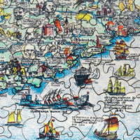 Story Map of Ireland (547 Piece Wooden Jigsaw Puzzle) - Nautilus Puzzles - Wooden Jigsaw Puzzles For Adults