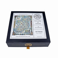Story Map of Ireland (547 Piece Wooden Jigsaw Puzzle) - Nautilus Puzzles - Wooden Jigsaw Puzzles For Adults