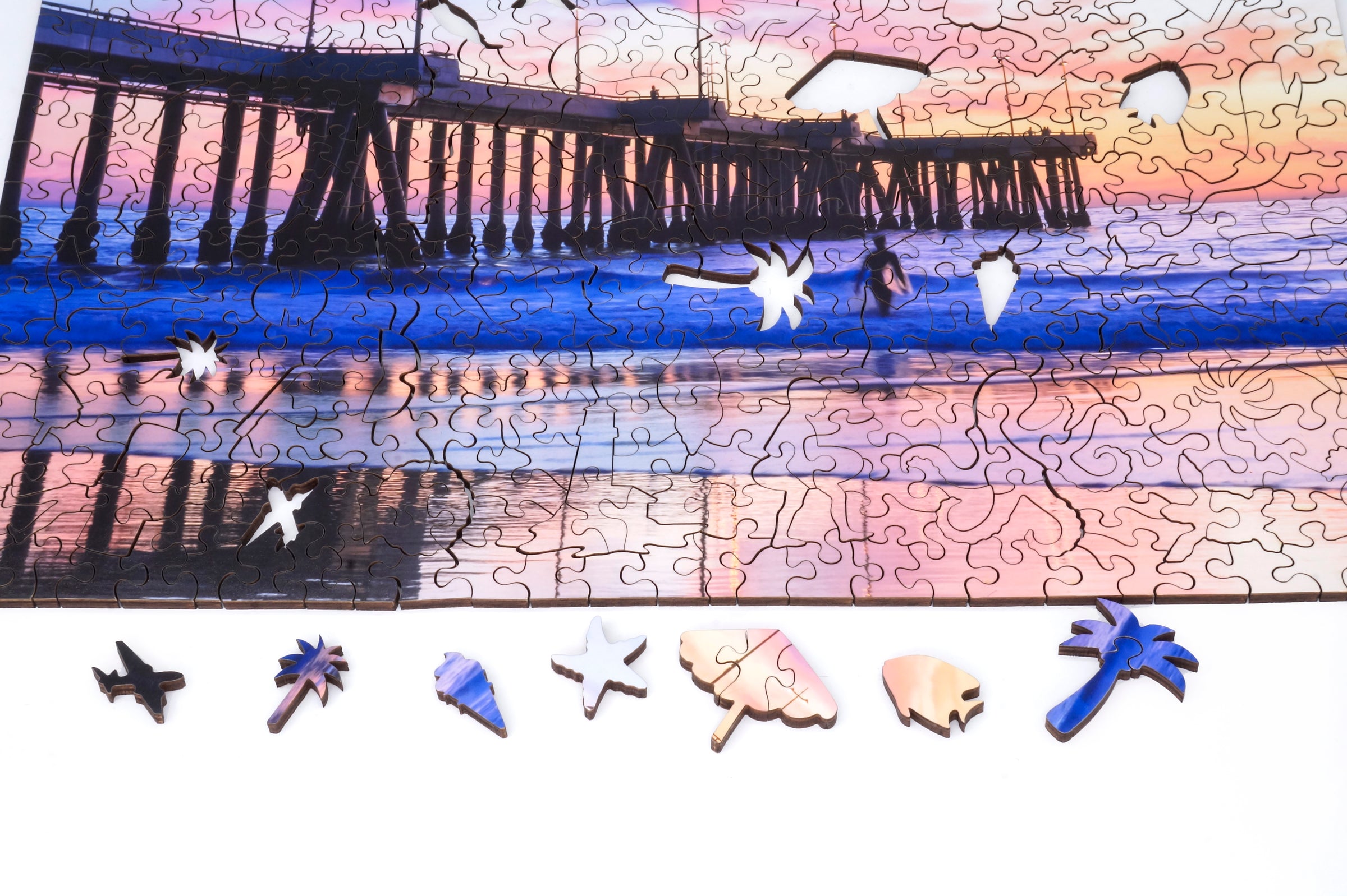 Custom Puzzle - Summer at the Seaside - Nautilus Puzzles - Wooden Jigsaw Puzzles For Adults
