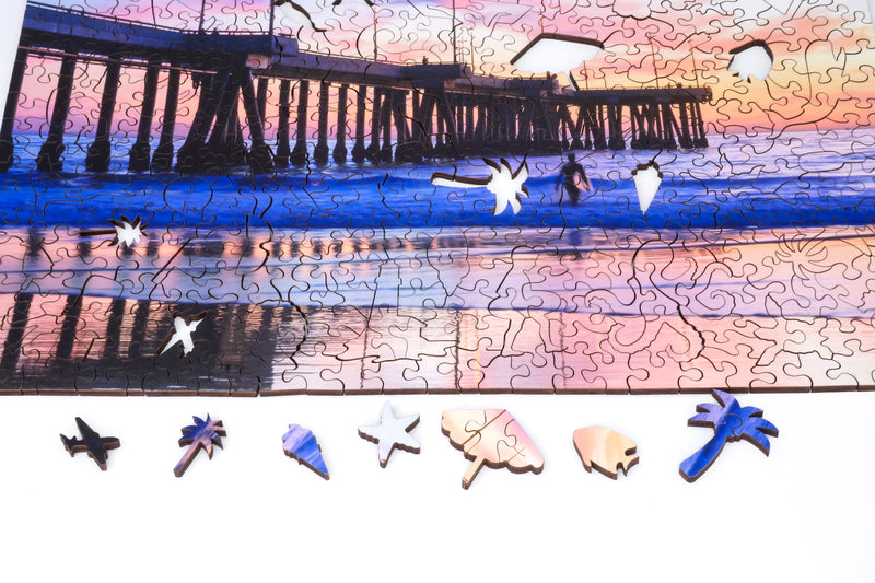 Custom Puzzle - Summer at the Seaside - Nautilus Puzzles - Wooden Jigsaw Puzzles For Adults
