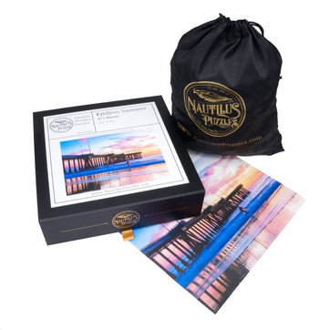 Custom Puzzle - Summer at the Seaside - Nautilus Puzzles - Wooden Jigsaw Puzzles For Adults