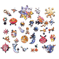 Sun, Moon, and Stars (484 Piece Wooden Jigsaw Puzzle) - Nautilus Puzzles - Wooden Jigsaw Puzzles For Adults