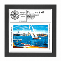 Sunday Sail (494 Piece Wooden Jigsaw Puzzle) - Nautilus Puzzles - Wooden Jigsaw Puzzles For Adults