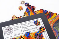 Mosaic wood jigsaw puzzle