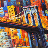 Sunset Over Steel (509 Piece Wooden Jigsaw Puzzle) - Nautilus Puzzles - Wooden Jigsaw Puzzles For Adults