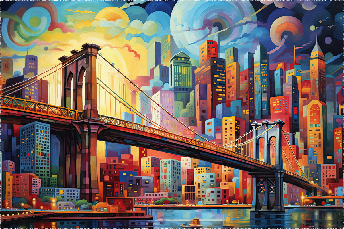 Sunset Over Steel (509 Piece Wooden Jigsaw Puzzle) - Nautilus Puzzles - Wooden Jigsaw Puzzles For Adults