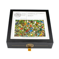 Symphony of Feathers (504 Piece Wooden Jigsaw Puzzle) - Nautilus Puzzles - Wooden Jigsaw Puzzles For Adults