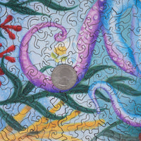 Tentacle Tunes (504 Piece Wooden Jigsaw Puzzle) - Nautilus Puzzles - Wooden Jigsaw Puzzles For Adults