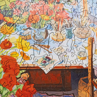 The Artist's Workshop (476 Piece Wooden Art Puzzle) - Nautilus Puzzles - Wooden Jigsaw Puzzles For Adults